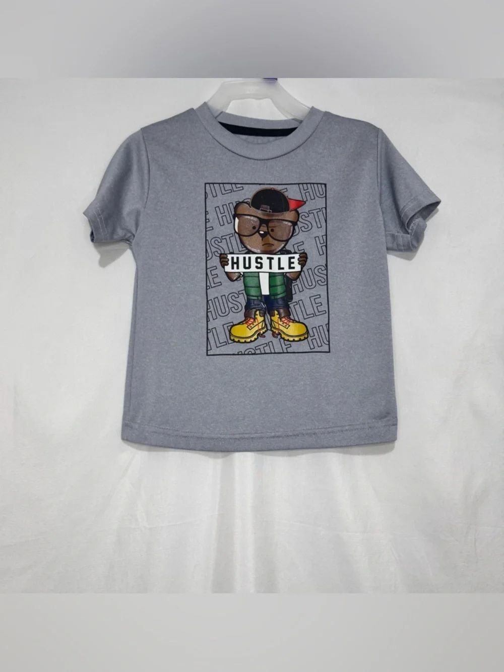 Pro Athlete Gray Hustle Graphic Tee